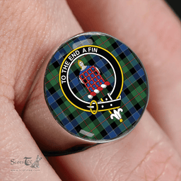 Scottish Ogilvie Hunting Modern Clan Tartan Ring - Crest Classic Scottish Plaid Tartan Plaid