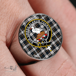 Scottish Lauder Dress Modern Clan Tartan Ring - Crest Classic Scottish Plaid Tartan Plaid