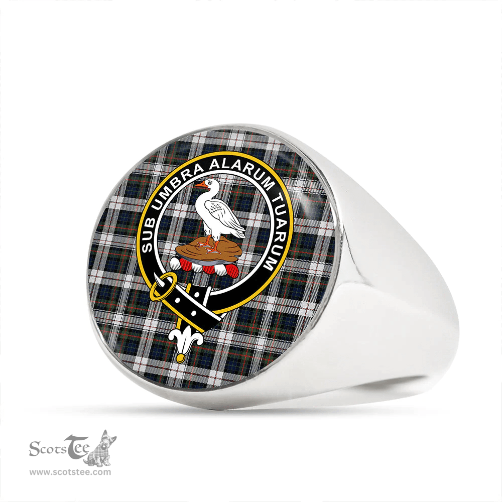 Scottish Lauder Dress Modern Clan Tartan Ring - Crest Classic Scottish Plaid Tartan Plaid