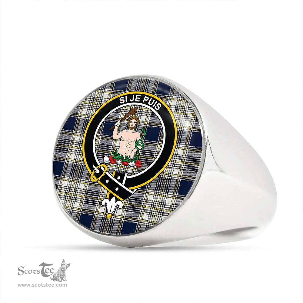 Scottish Livingstone Dress Modern Clan Tartan Ring - Crest Classic Scottish Plaid Tartan Plaid