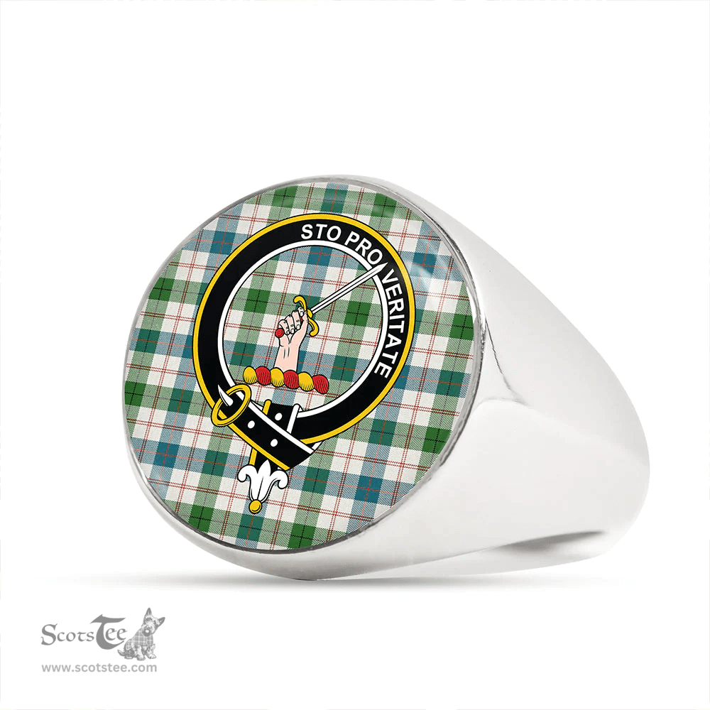 Scottish Guthrie Dress Ancient Clan Tartan Ring - Crest Classic Scottish Plaid Tartan Plaid
