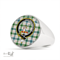 Scottish Guthrie Dress Ancient Clan Tartan Ring - Crest Classic Scottish Plaid Tartan Plaid