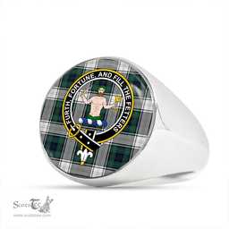 Scottish Murray of Atholl Dress (Murray Dress) Modern Clan Tartan Ring - Crest Classic Scottish Plaid Tartan Plaid