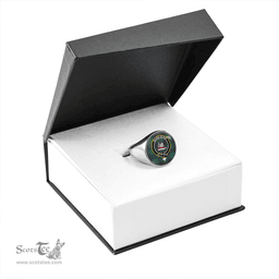 Scottish MacNeil of Barra (MacNeil/MacNeill) (Clans Originaux) Modern Clan Tartan Ring - Crest Classic Scottish Plaid Tartan Plaid