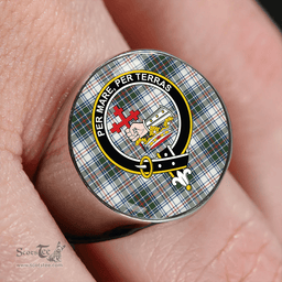 Scottish MacDonald Flora Dance (Donald Flora Dance) Clan Tartan Ring - Crest Classic Scottish Plaid Tartan Plaid
