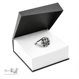 Scottish MacRae Dress Modern Clan Tartan Ring - Crest Classic Scottish Plaid Tartan Plaid