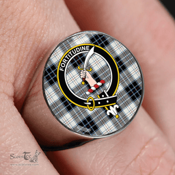 Scottish MacRae Dress Modern Clan Tartan Ring - Crest Classic Scottish Plaid Tartan Plaid