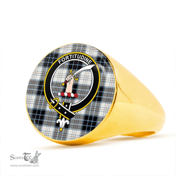 Scottish MacRae Dress Modern Clan Tartan Ring - Crest Classic Scottish Plaid Tartan Plaid