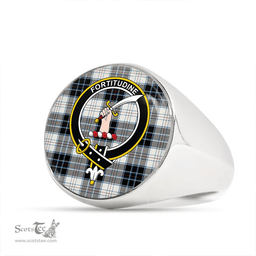 Scottish MacRae Dress Modern Clan Tartan Ring - Crest Classic Scottish Plaid Tartan Plaid
