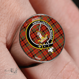 Scottish Lumsden of Kintore Ancient Clan Tartan Ring - Crest Classic Scottish Plaid Tartan Plaid