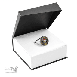 Scottish MacDonald #2 (Donald #2) Weathered Clan Tartan Ring - Crest Classic Scottish Plaid Tartan Plaid