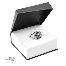 Scottish MacNaughton Dress #2 Modern Clan Tartan Ring - Crest Classic Scottish Plaid Tartan Plaid