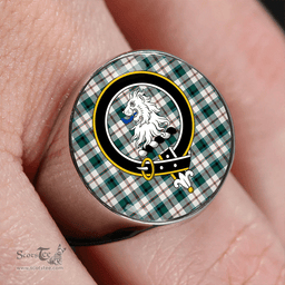 Scottish MacNaughton Dress #2 Modern Clan Tartan Ring - Crest Classic Scottish Plaid Tartan Plaid