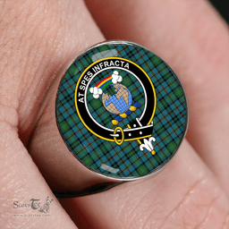 Scottish Hope Vere Ancient Clan Tartan Ring - Crest Classic Scottish Plaid Tartan Plaid