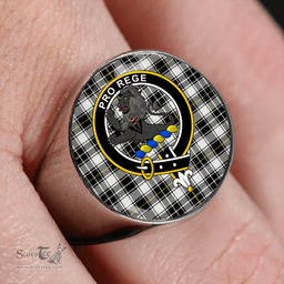 Scottish MacFie of Colonsay Dress (MacPhee of Colonsay Dress) Modern Clan Tartan Ring - Crest Classic Scottish Plaid Tartan Plaid