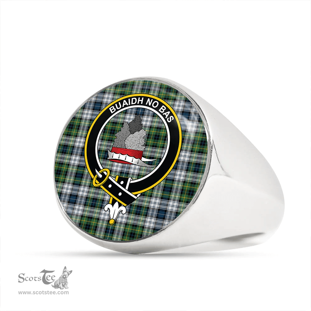 Scottish MacNeil of Barra (MacNeil/MacNeill) Paton Dress Modern Clan Tartan Ring - Crest Classic Scottish Plaid Tartan Plaid