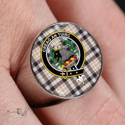 Scottish MacLaren Dress Weathered Clan Tartan Ring - Crest Classic Scottish Plaid Tartan Plaid