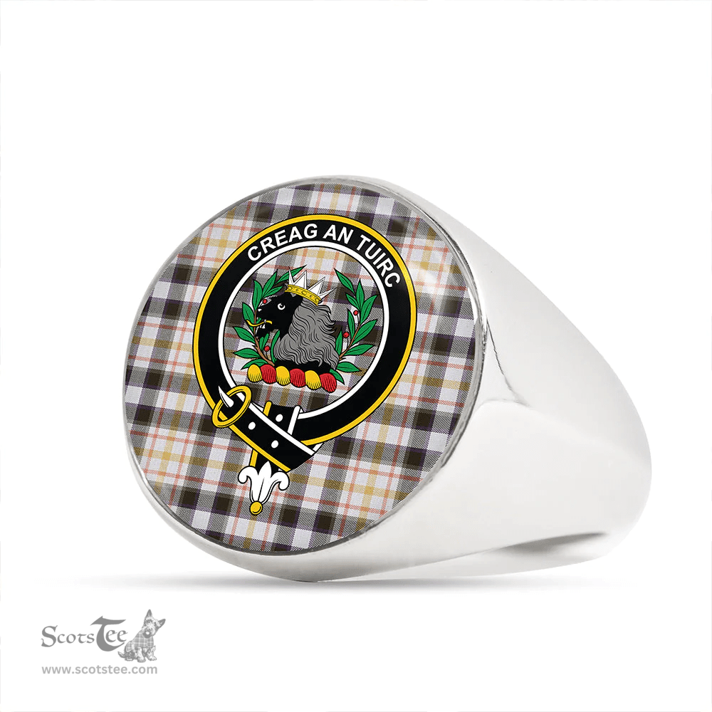 Scottish MacLaren Dress Weathered Clan Tartan Ring - Crest Classic Scottish Plaid Tartan Plaid