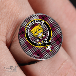 Scottish Little of Morton Rigg Modern Clan Tartan Ring - Crest Classic Scottish Plaid Tartan Plaid