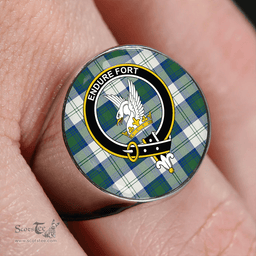 Scottish Lindsay Dress Dance Green Modern Clan Tartan Ring - Crest Classic Scottish Plaid Tartan Plaid