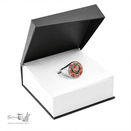 Scottish MacDougal Dress Ancient Clan Tartan Ring - Crest Classic Scottish Plaid Tartan Plaid