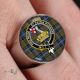Scottish Paisley Drennan (Drennan Drennan) Modern Clan Tartan Ring - Crest Classic Scottish Plaid Tartan Plaid
