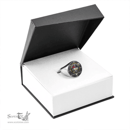 Scottish MacDonald Dress Dance (Donald Dress Dance) Clan Tartan Ring - Crest Classic Scottish Plaid Tartan Plaid