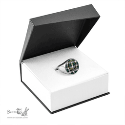 Scottish MacKay Dress Modern Clan Tartan Ring - Crest Classic Scottish Plaid Tartan Plaid