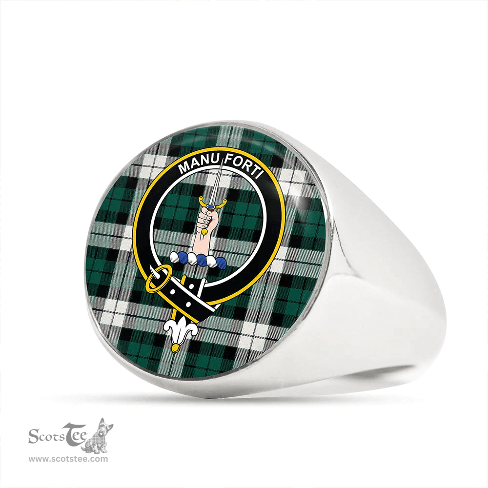 Scottish MacKay Dress Modern Clan Tartan Ring - Crest Classic Scottish Plaid Tartan Plaid