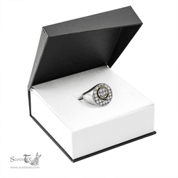 Scottish Guthrie Dress Weathered Clan Tartan Ring - Crest Classic Scottish Plaid Tartan Plaid