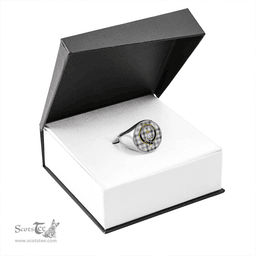 Scottish Henderson Dress Weathered Clan Tartan Ring - Crest Classic Scottish Plaid Tartan Plaid