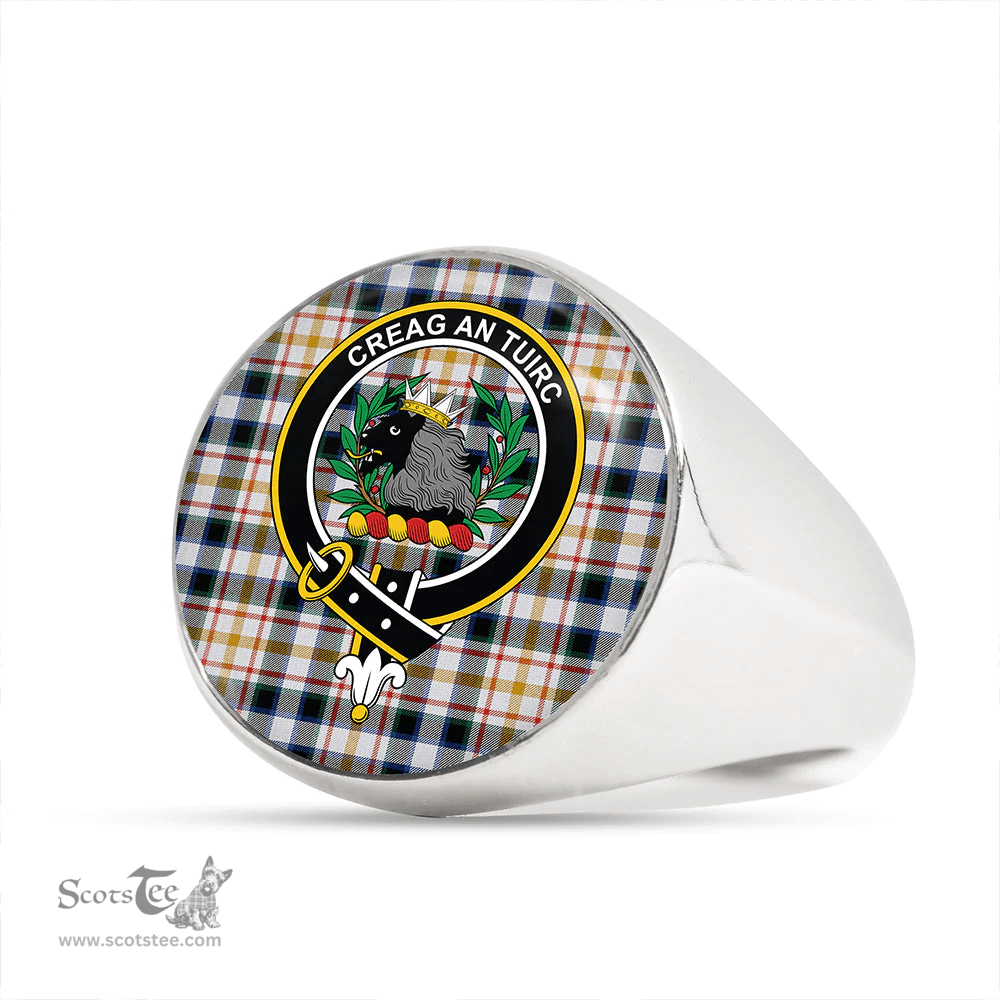 Scottish MacLaren Albino Dance Modern Clan Tartan Ring - Crest Classic Scottish Plaid Tartan Plaid