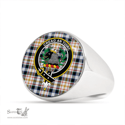 Scottish MacLaren Albino Dance Modern Clan Tartan Ring - Crest Classic Scottish Plaid Tartan Plaid
