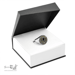 Scottish Turnbull Hunting Weathered Clan Tartan Ring - Crest Classic Scottish Plaid Tartan Plaid