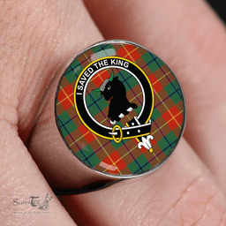 Scottish Turnbull Dress Ancient Clan Tartan Ring - Crest Classic Scottish Plaid Tartan Plaid