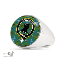 Scottish Turnbull Hunting Ancient Clan Tartan Ring - Crest Classic Scottish Plaid Tartan Plaid