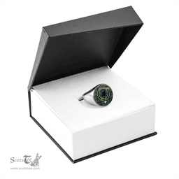Scottish Turnbull Hunting Modern Clan Tartan Ring - Crest Classic Scottish Plaid Tartan Plaid