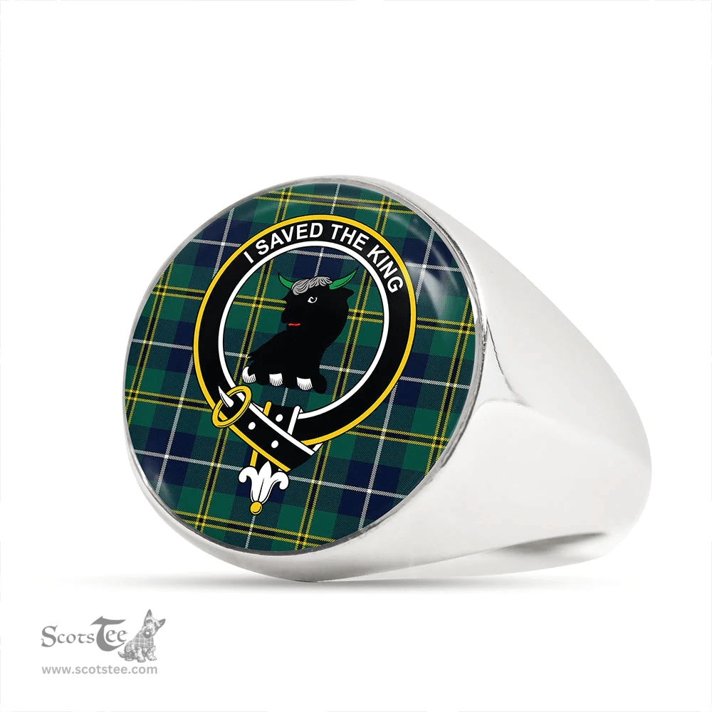 Scottish Turnbull Hunting Modern Clan Tartan Ring - Crest Classic Scottish Plaid Tartan Plaid