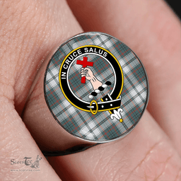 Scottish Taylor Dress Weathered Clan Tartan Ring - Crest Classic Scottish Plaid Tartan Plaid
