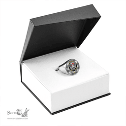 Scottish Taylor Dress Weathered Clan Tartan Ring - Crest Classic Scottish Plaid Tartan Plaid