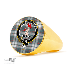 Scottish Taylor Dress Weathered Clan Tartan Ring - Crest Classic Scottish Plaid Tartan Plaid