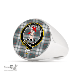 Scottish Taylor Dress Weathered Clan Tartan Ring - Crest Classic Scottish Plaid Tartan Plaid