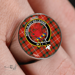 Scottish Stuart of Bute Ancient Clan Tartan Ring - Crest Classic Scottish Plaid Tartan Plaid