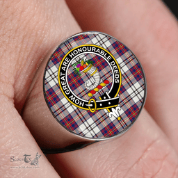 Scottish Walker Dress Modern Clan Tartan Ring - Crest Classic Scottish Plaid Tartan Plaid
