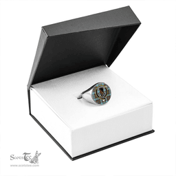 Scottish Stirling and Bannockburn Ancient Clan Tartan Ring - Crest Classic Scottish Plaid Tartan Plaid