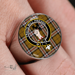 Scottish Thomson Camel #2 (Thompson Camel #2) Modern Clan Tartan Ring - Crest Classic Scottish Plaid Tartan Plaid