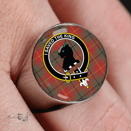 Scottish Turnbull Dress Weathered Clan Tartan Ring - Crest Classic Scottish Plaid Tartan Plaid