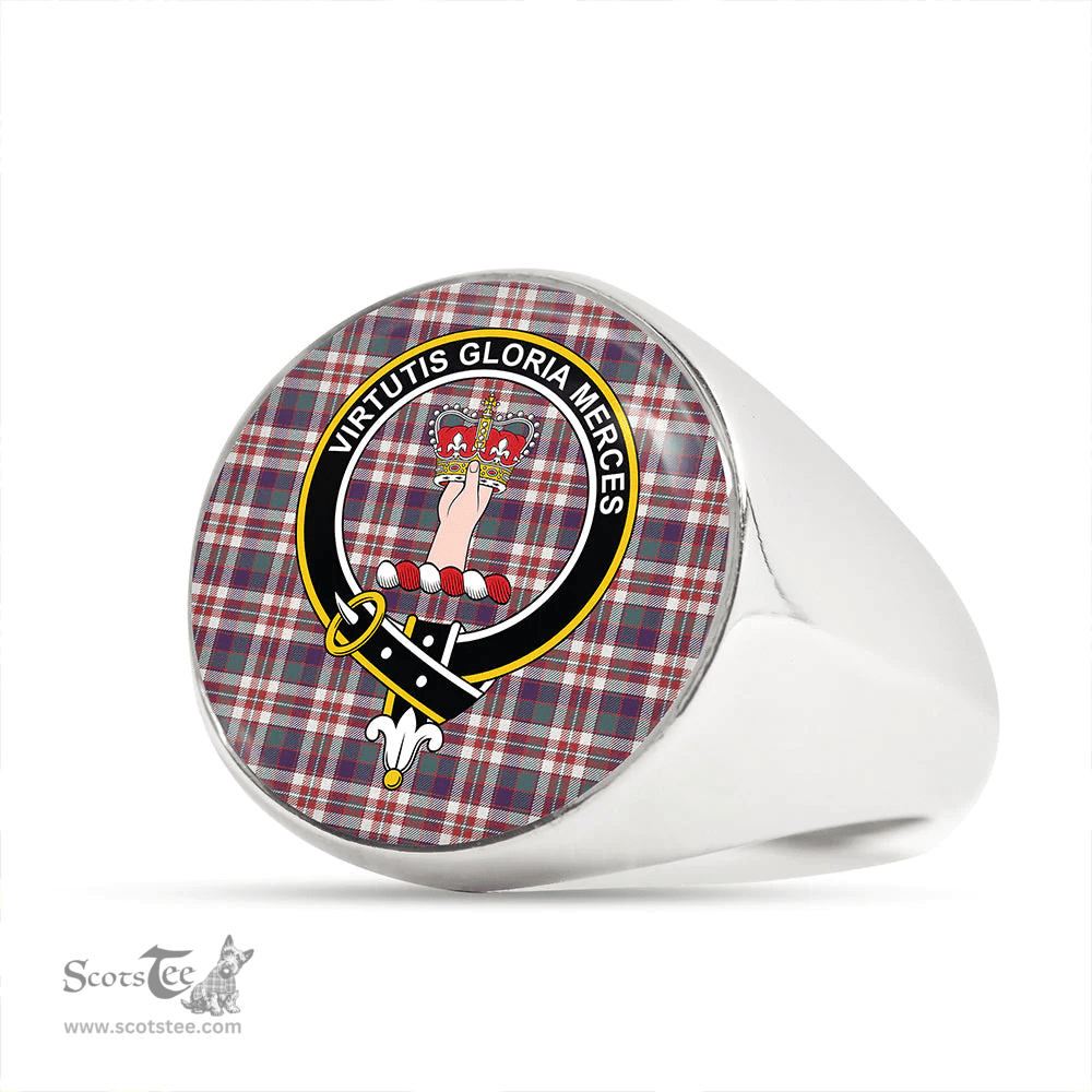 Scottish Robertson Dress #2 Weathered Clan Tartan Ring - Crest Classic Scottish Plaid Tartan Plaid