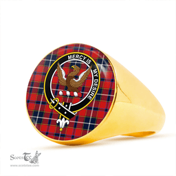 Scottish Wishart Dress Modern Clan Tartan Ring - Crest Classic Scottish Plaid Tartan Plaid