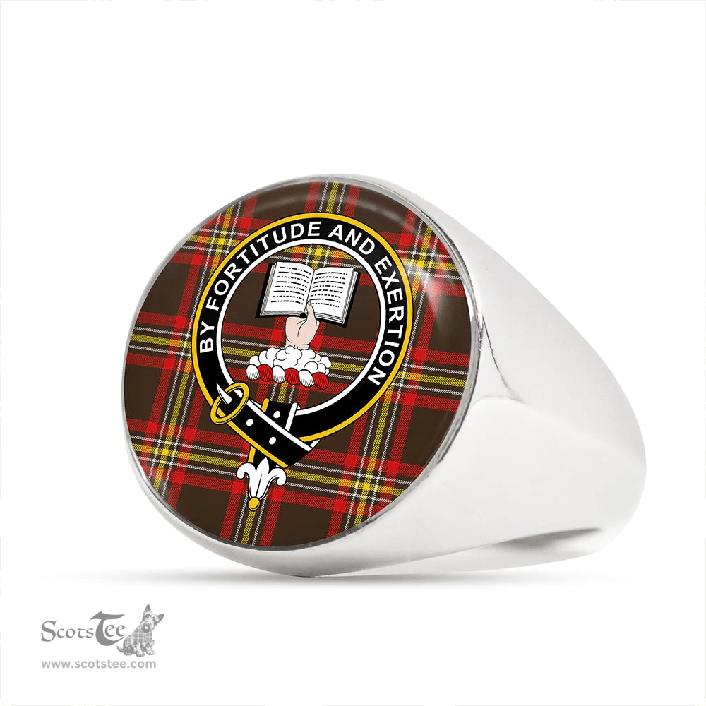 Scottish Reid 1939 Modern Clan Tartan Ring - Crest Classic Scottish Plaid Tartan Plaid
